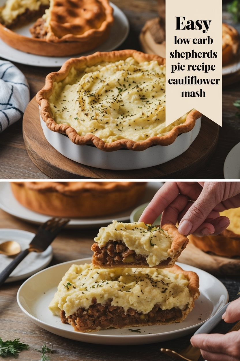 low carb shepherds pie recipe cauliflower mash