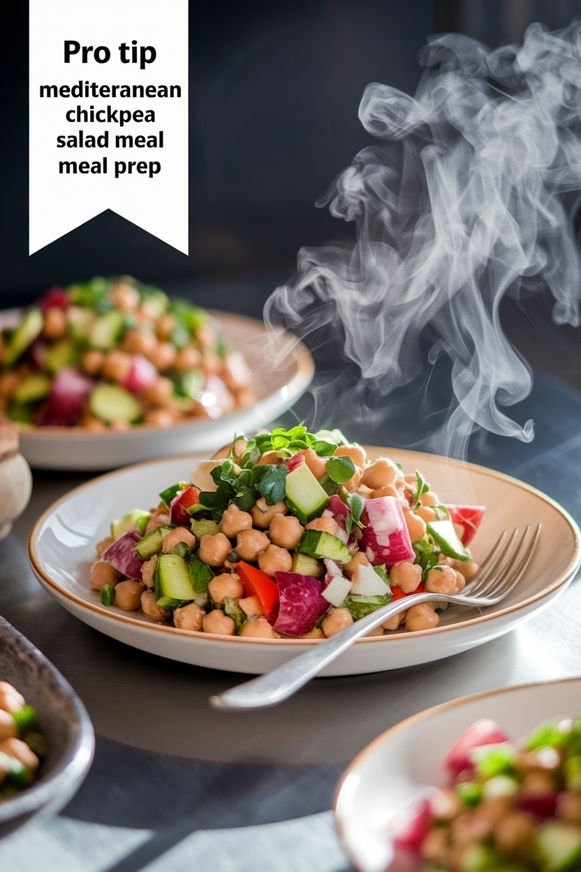mediterranean chickpea salad meal prep