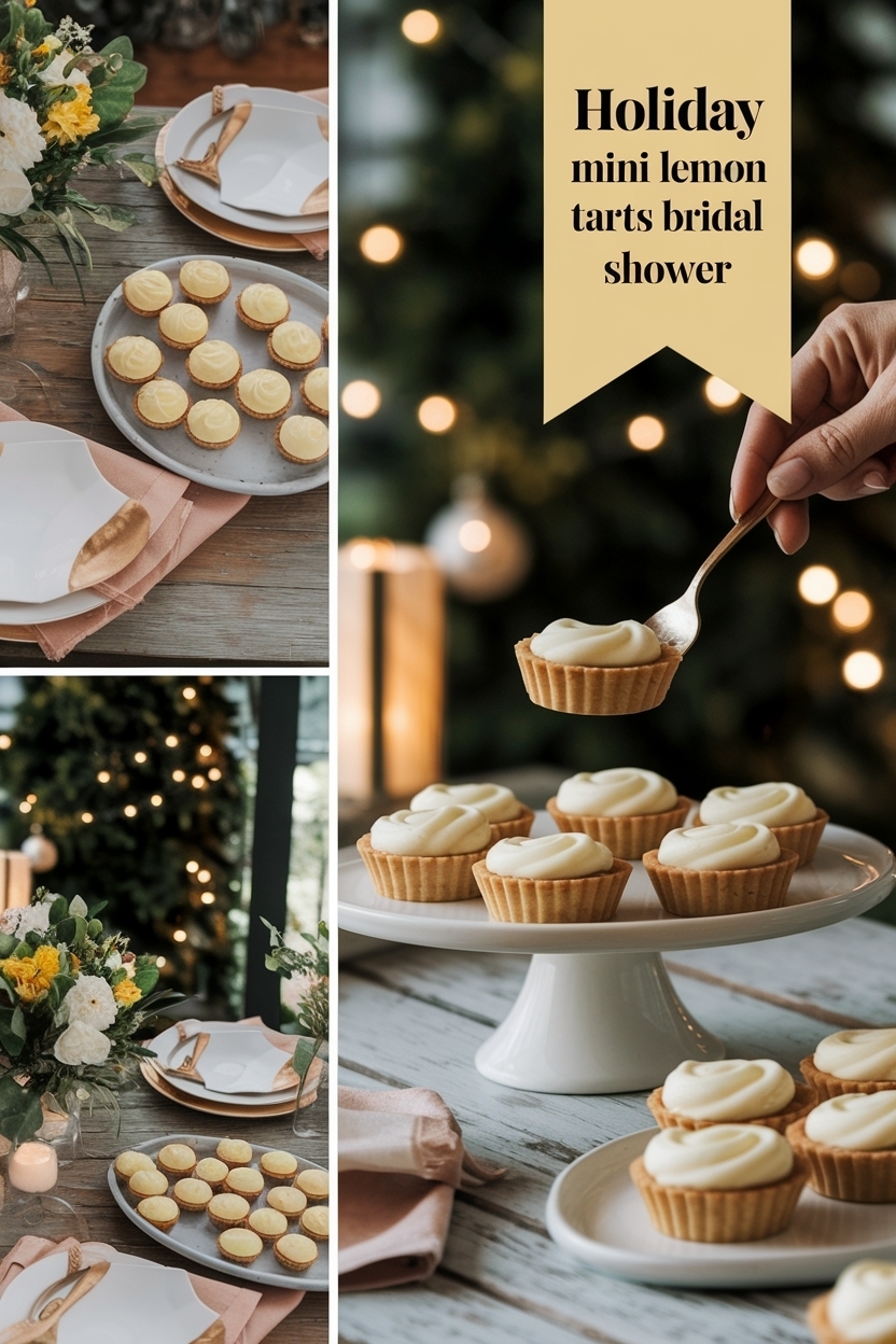 mini lemon tarts bridal shower