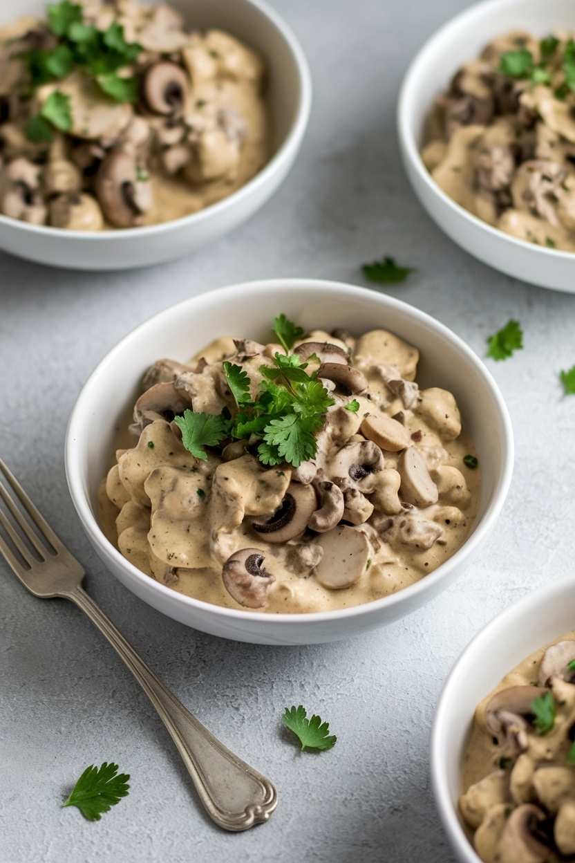 mushroom stroganoff recipe vegan creamy
