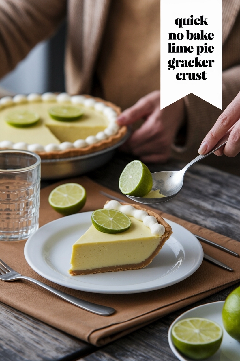 no bake lime pie recipe graham cracker crust
