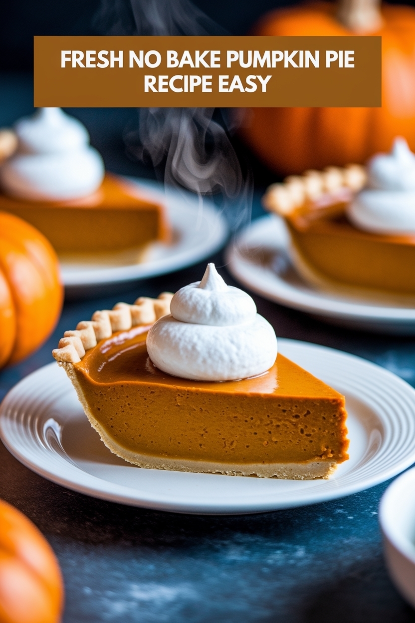 no bake pumpkin pie recipe easy