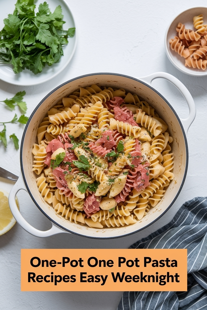 one pot pasta recipes easy weeknight