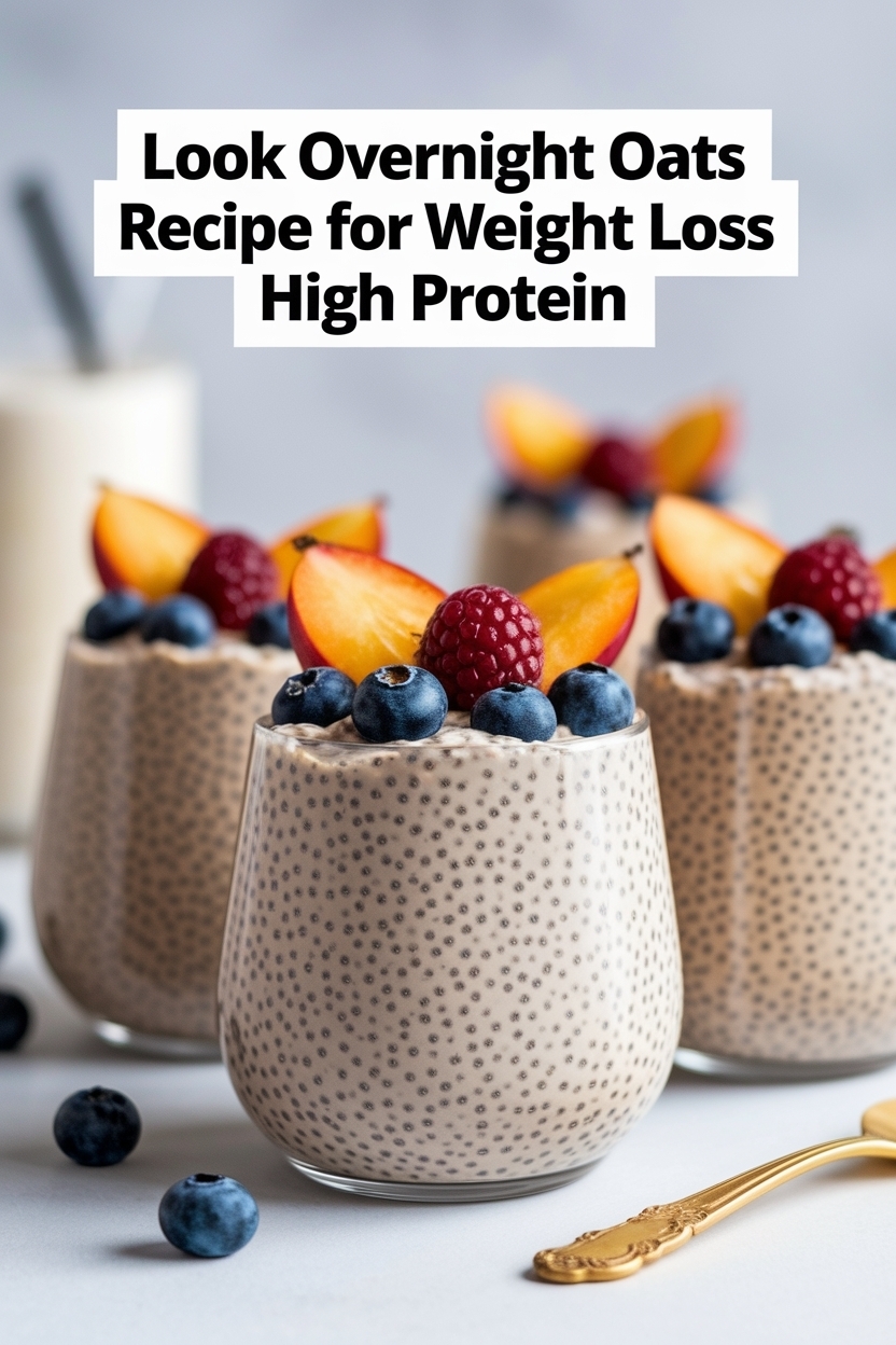 overnight oats recipe for weight loss high protein