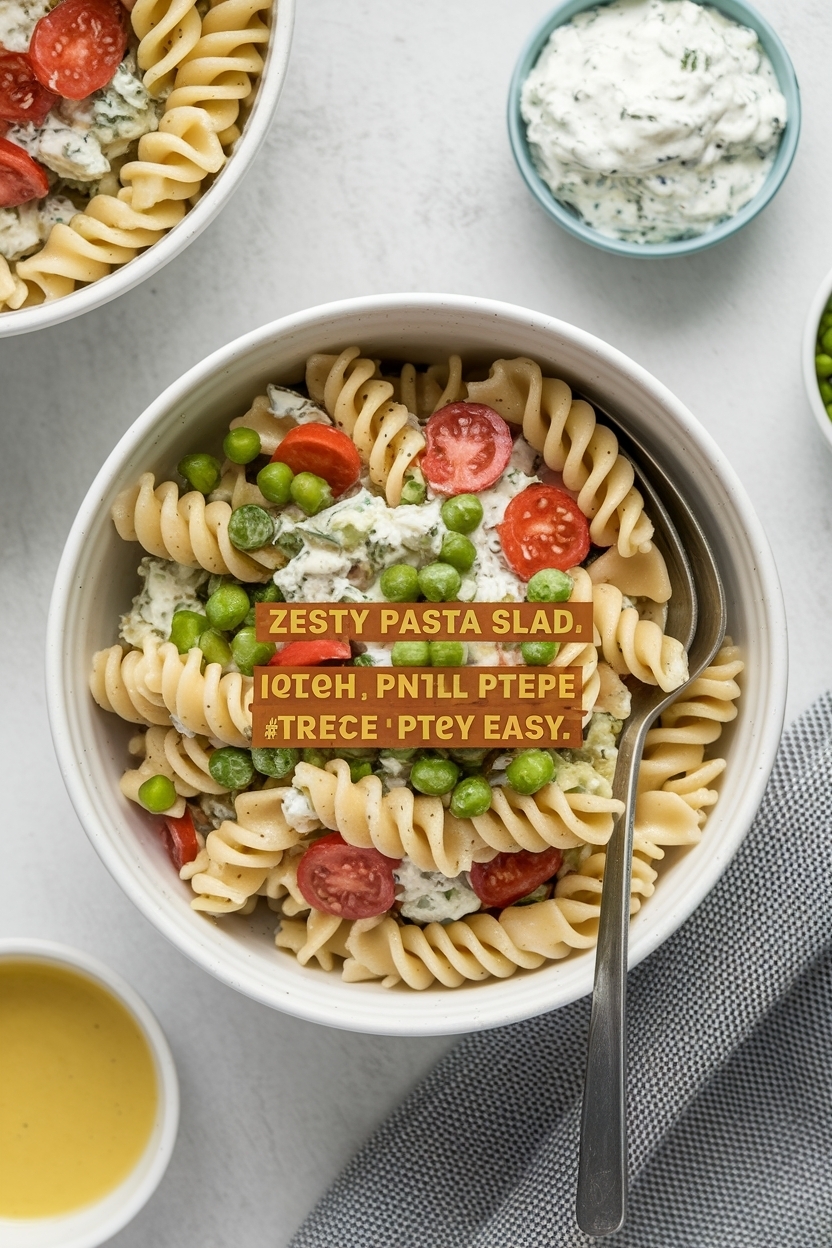 pasta salad meal prep recipe easy