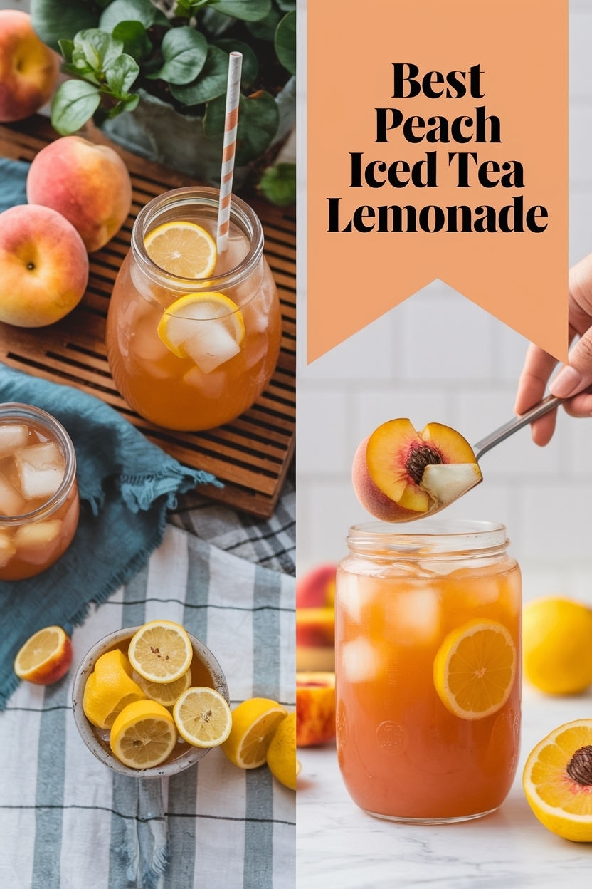 peach iced tea lemonade