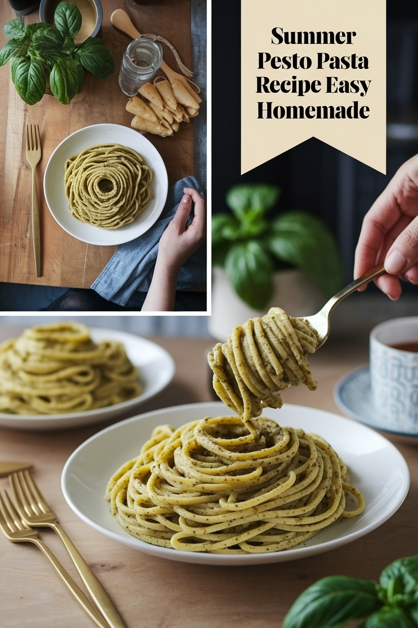 pesto pasta recipe easy homemade