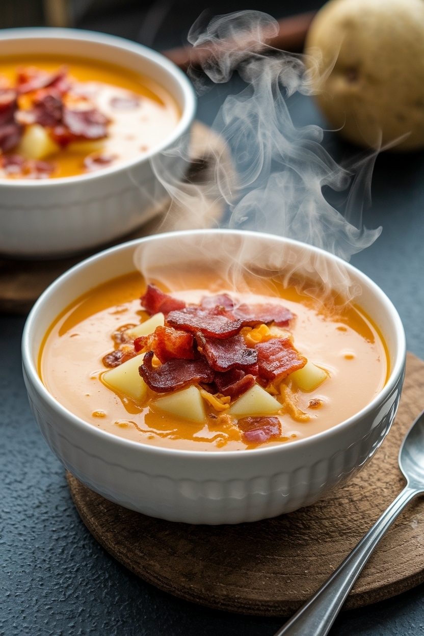potato soup recipe loaded bacon cheese
