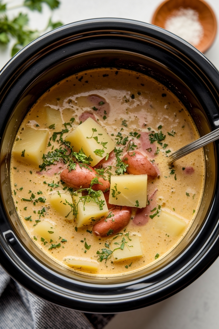 potato soup recipe slow cooker loaded