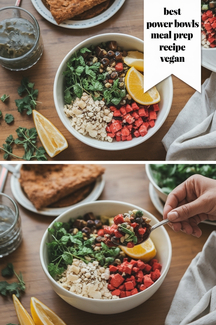 power bowls meal prep recipe vegan