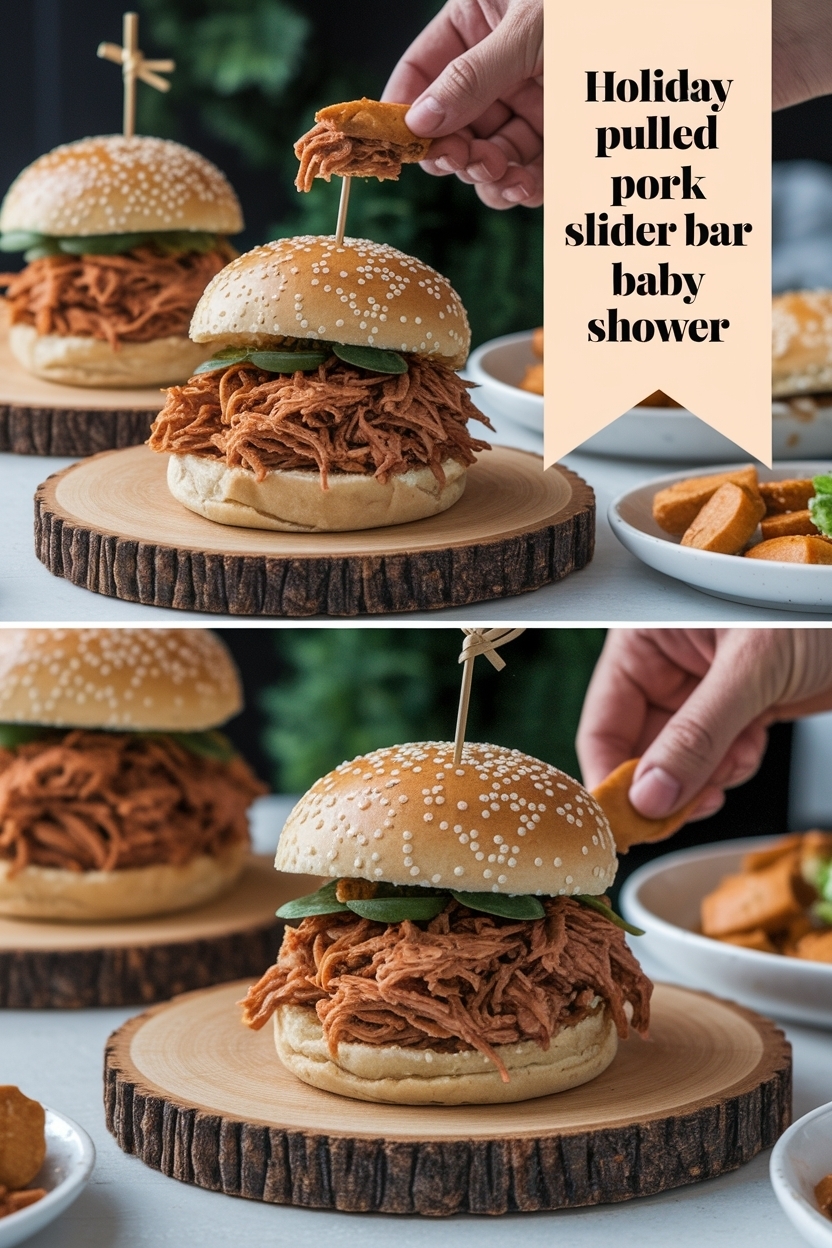 pulled pork slider bar baby shower