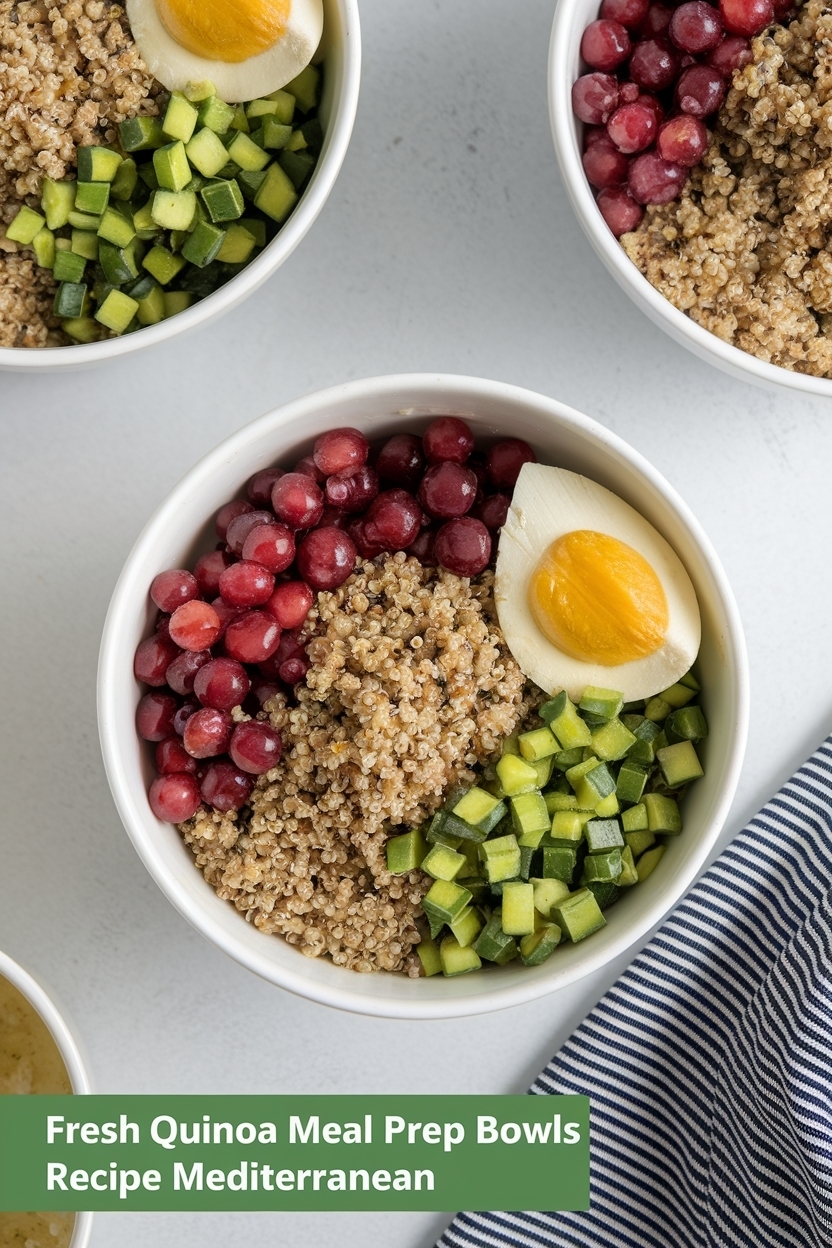 quinoa meal prep bowls recipe mediterranean