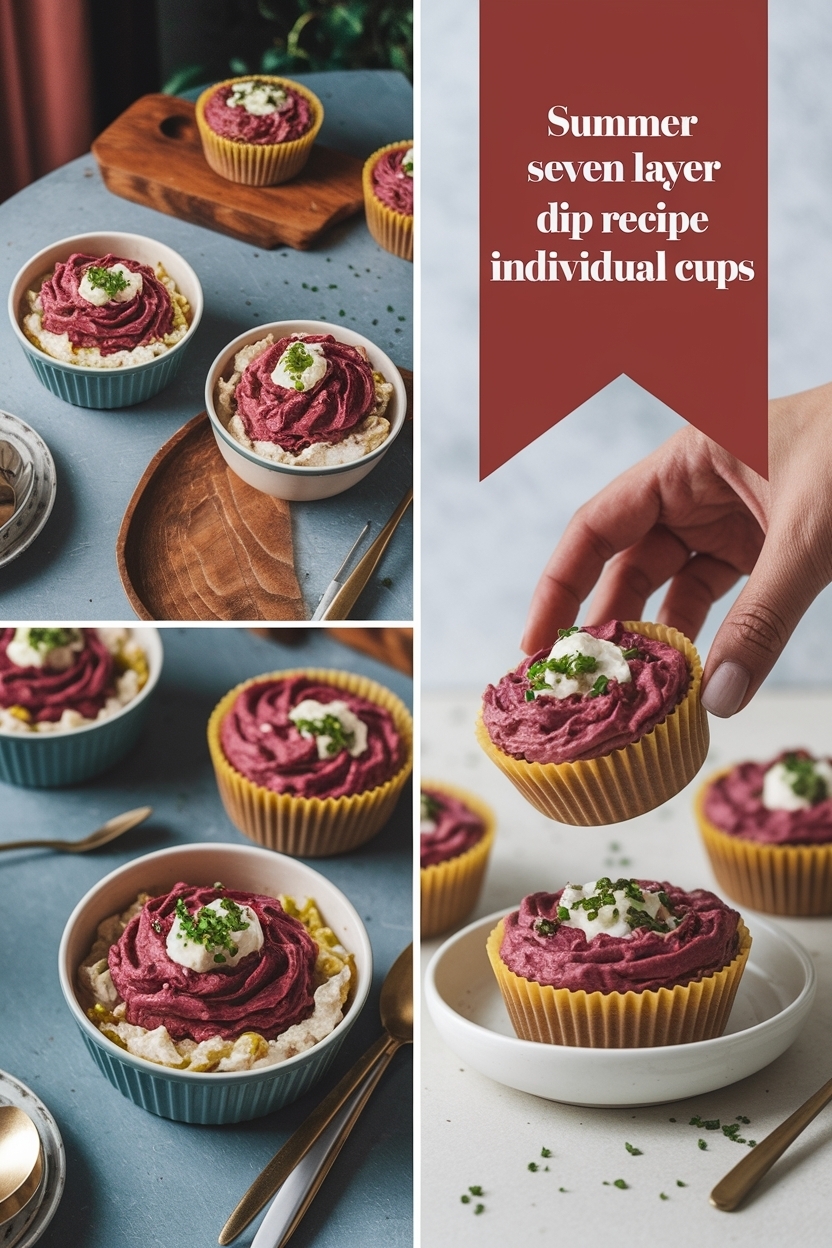 seven layer dip recipe individual cups