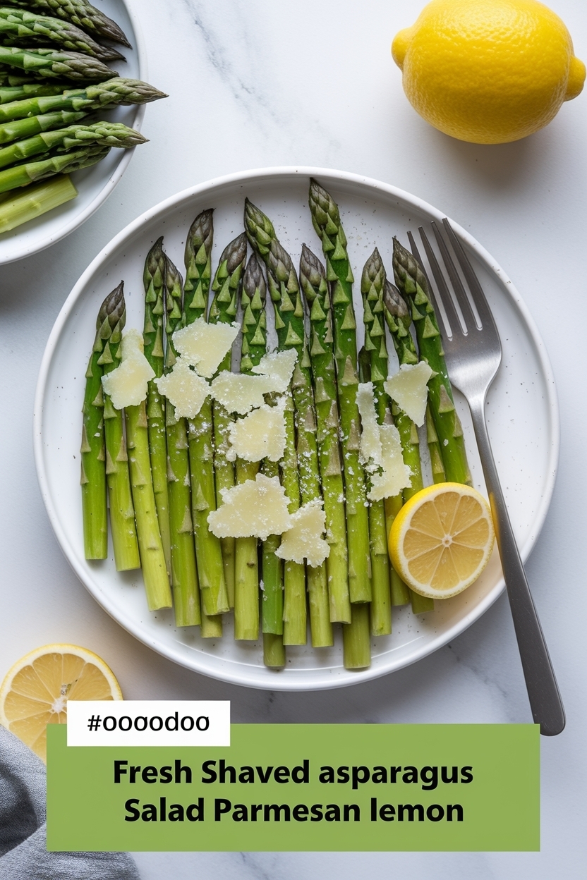 shaved asparagus salad parmesan lemon