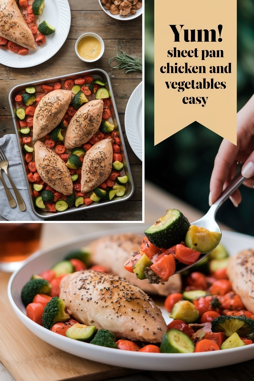 sheet pan chicken and vegetables easy