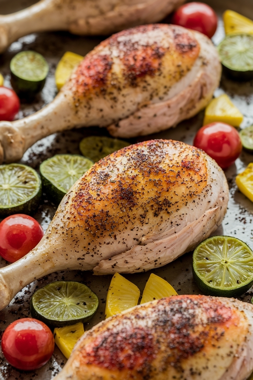 sheet pan chicken and veggies italian seasoning