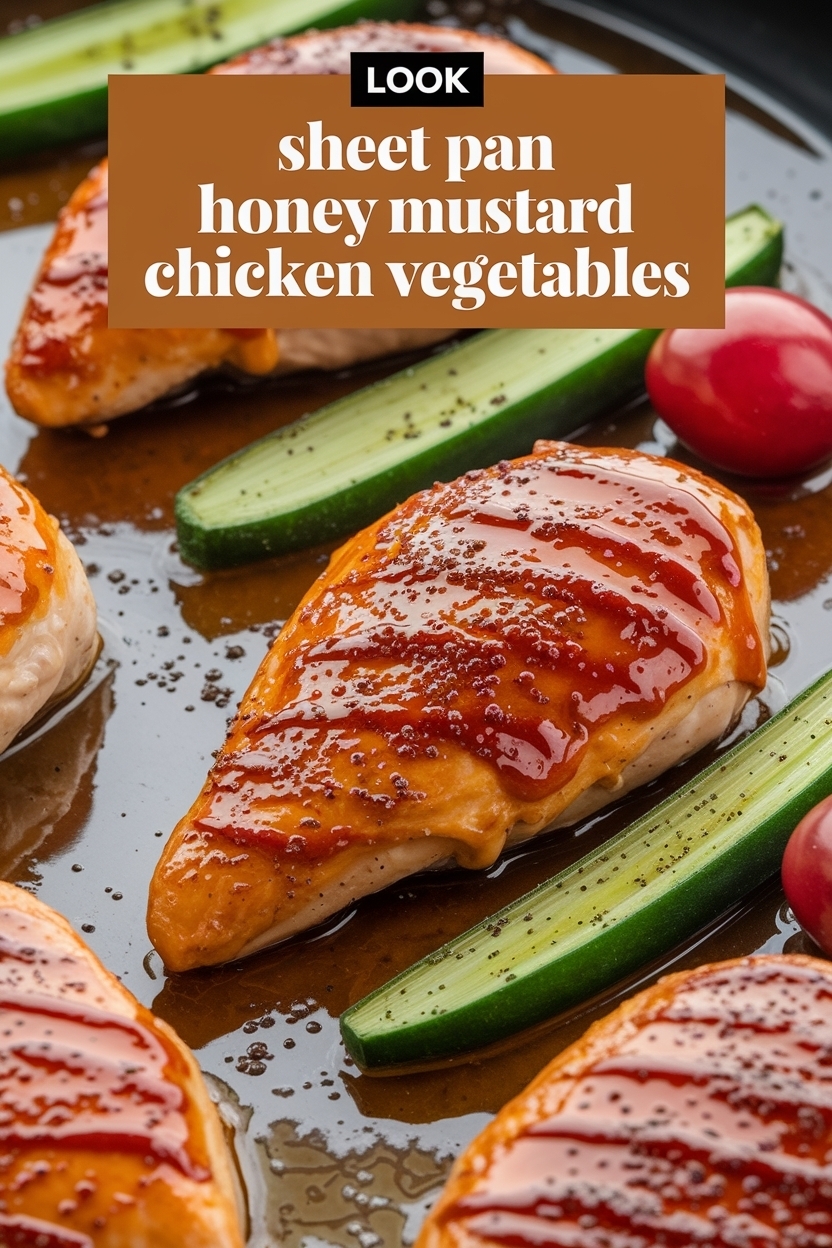 sheet pan honey mustard chicken vegetables