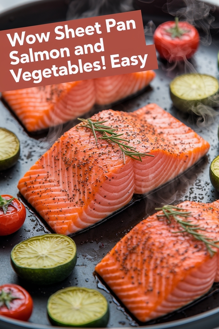 sheet pan salmon and vegetables easy