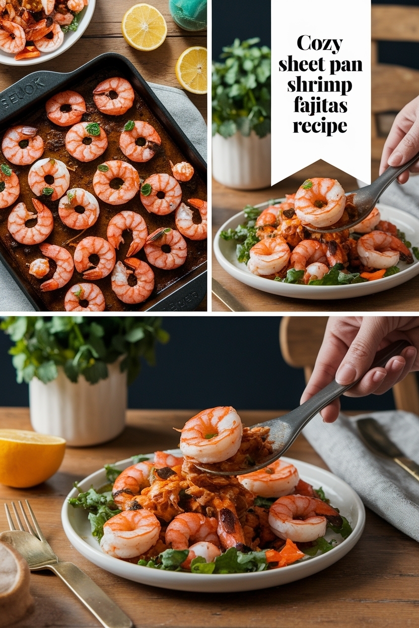 sheet pan shrimp fajitas recipe