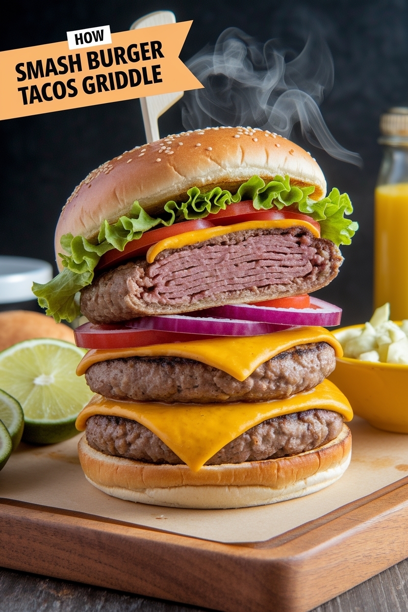 smash burger tacos griddle