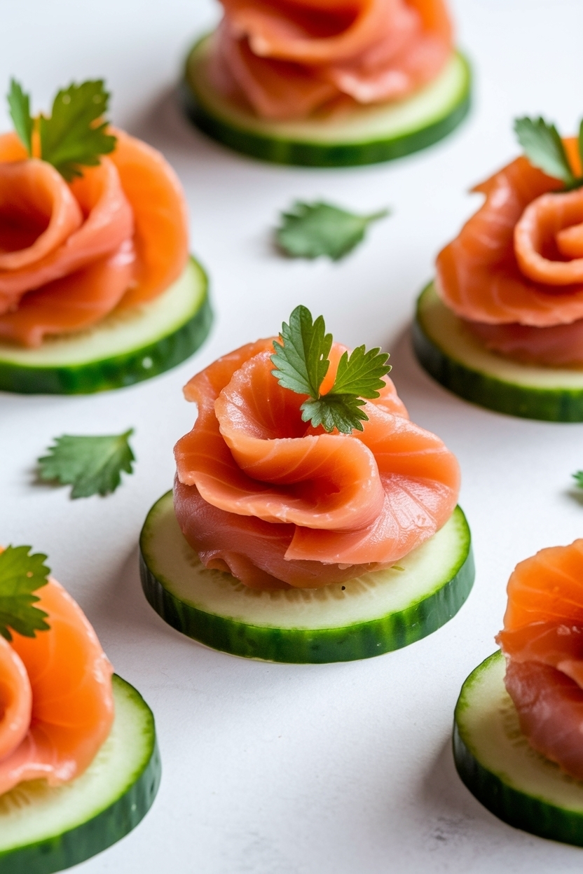 smoked salmon cucumber bites recipe easy
