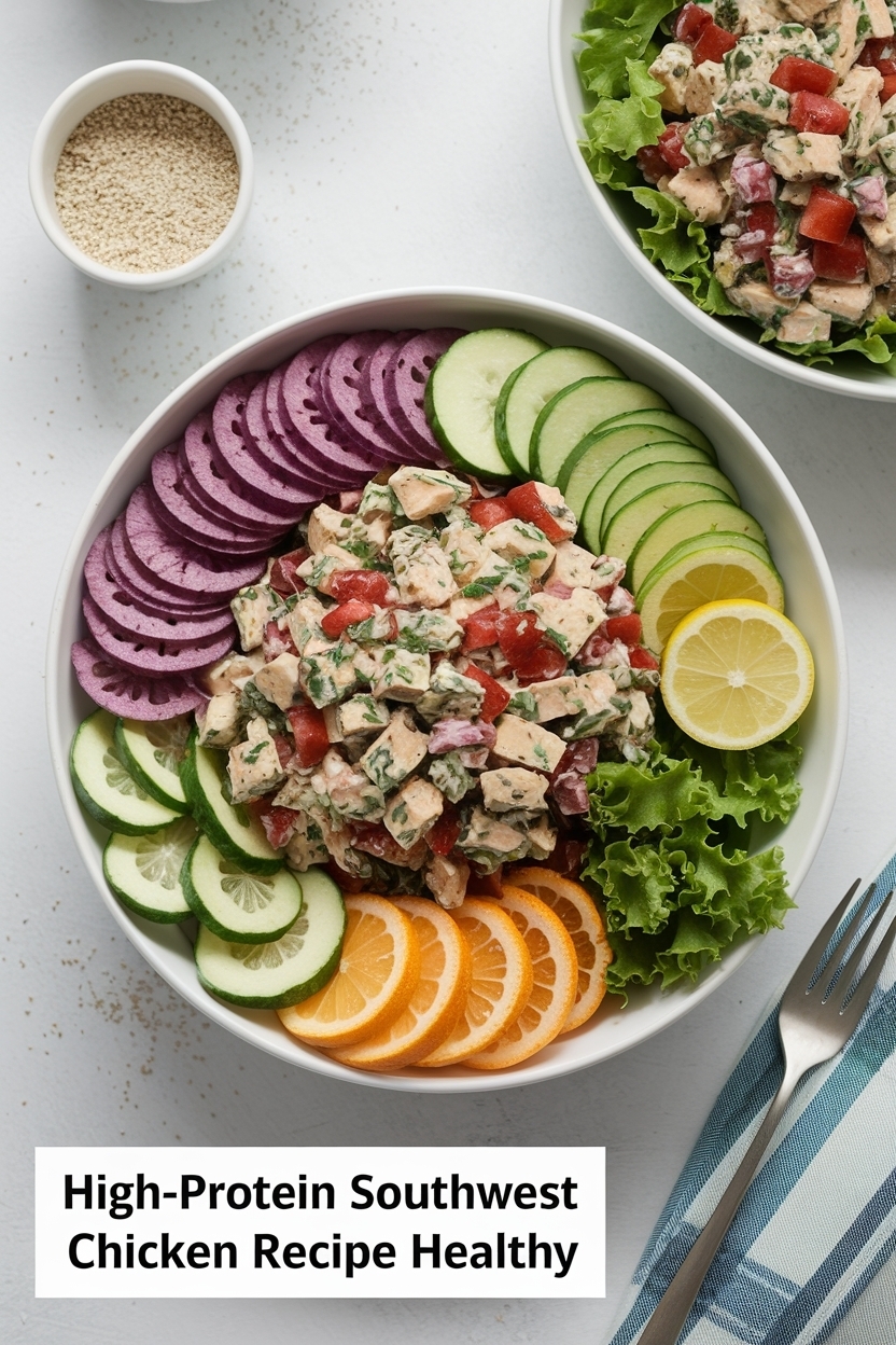 southwest chicken salad recipe healthy