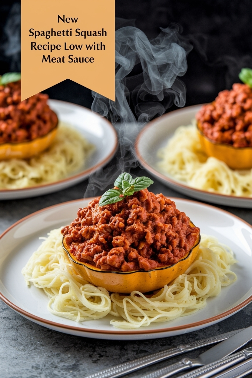 spaghetti squash recipe low carb with meat sauce