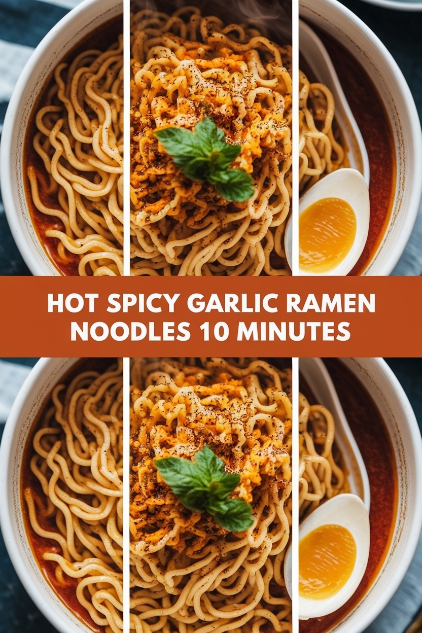 spicy garlic ramen noodles 10 minutes