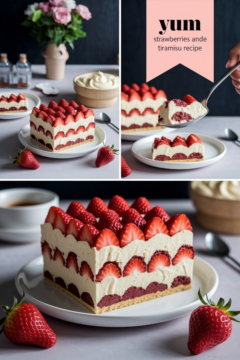strawberries and cream tiramisu recipe