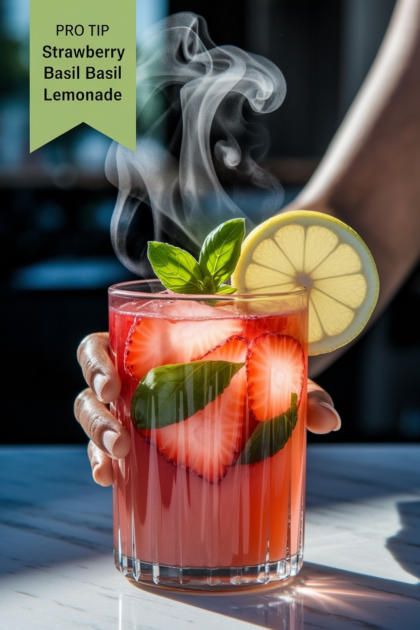 strawberry basil lemonade