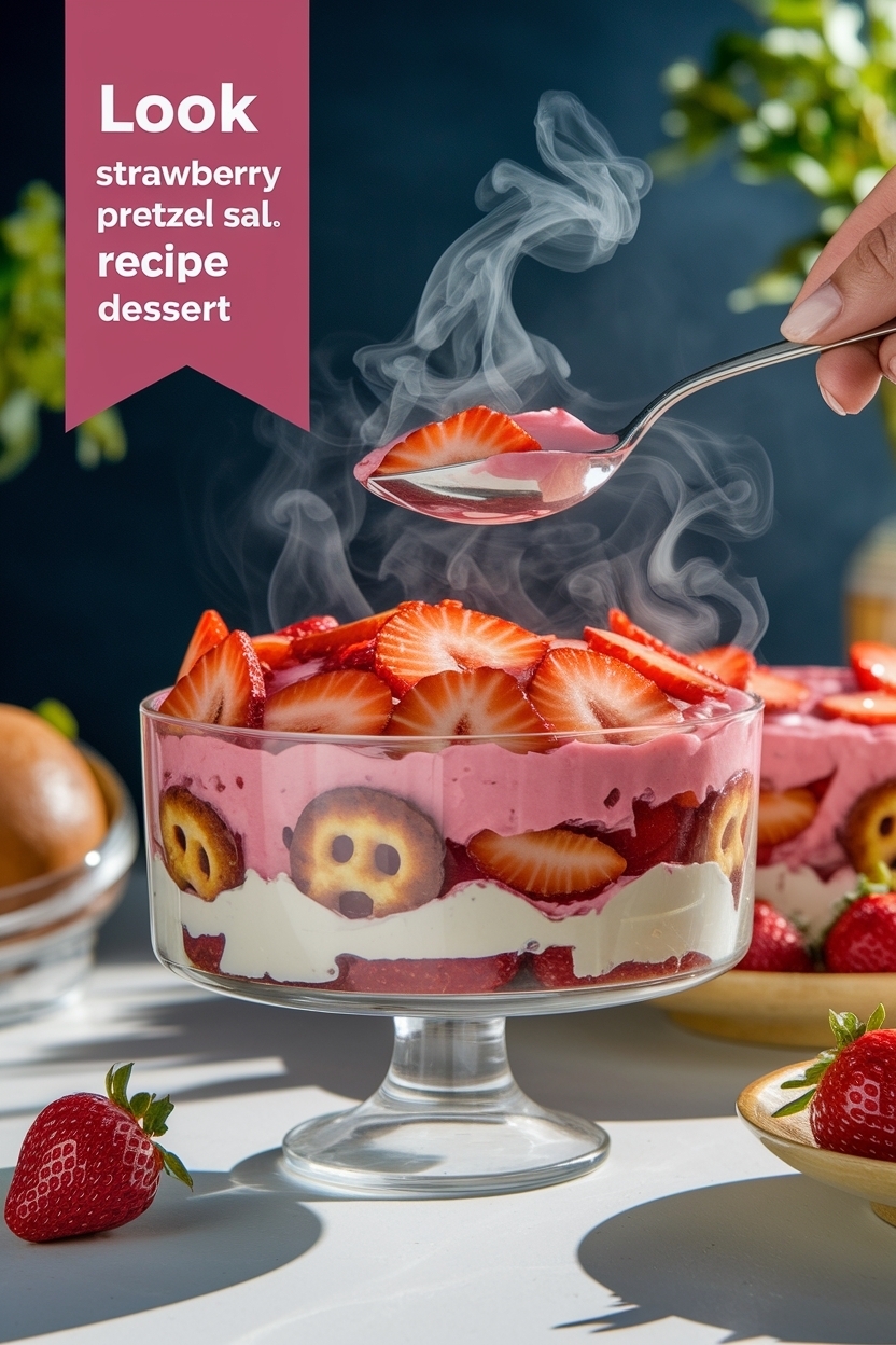 strawberry pretzel salad recipe dessert