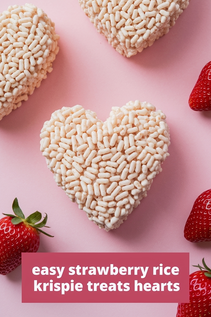 strawberry rice krispie treats hearts