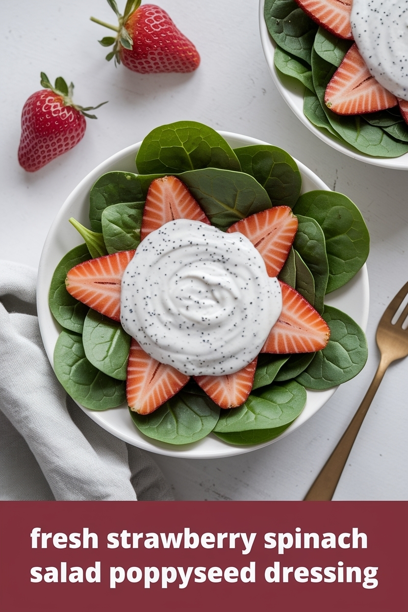 strawberry spinach salad poppyseed dressing