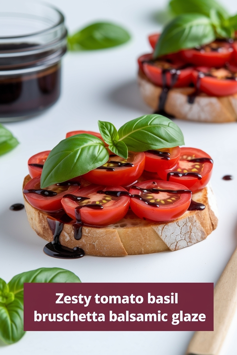 tomato basil bruschetta balsamic glaze