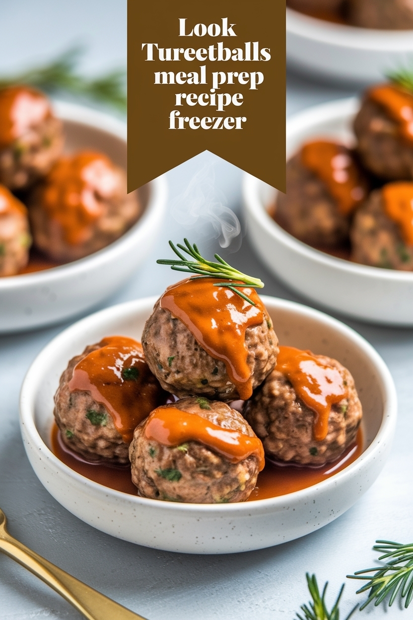 turkey meatballs meal prep recipe freezer