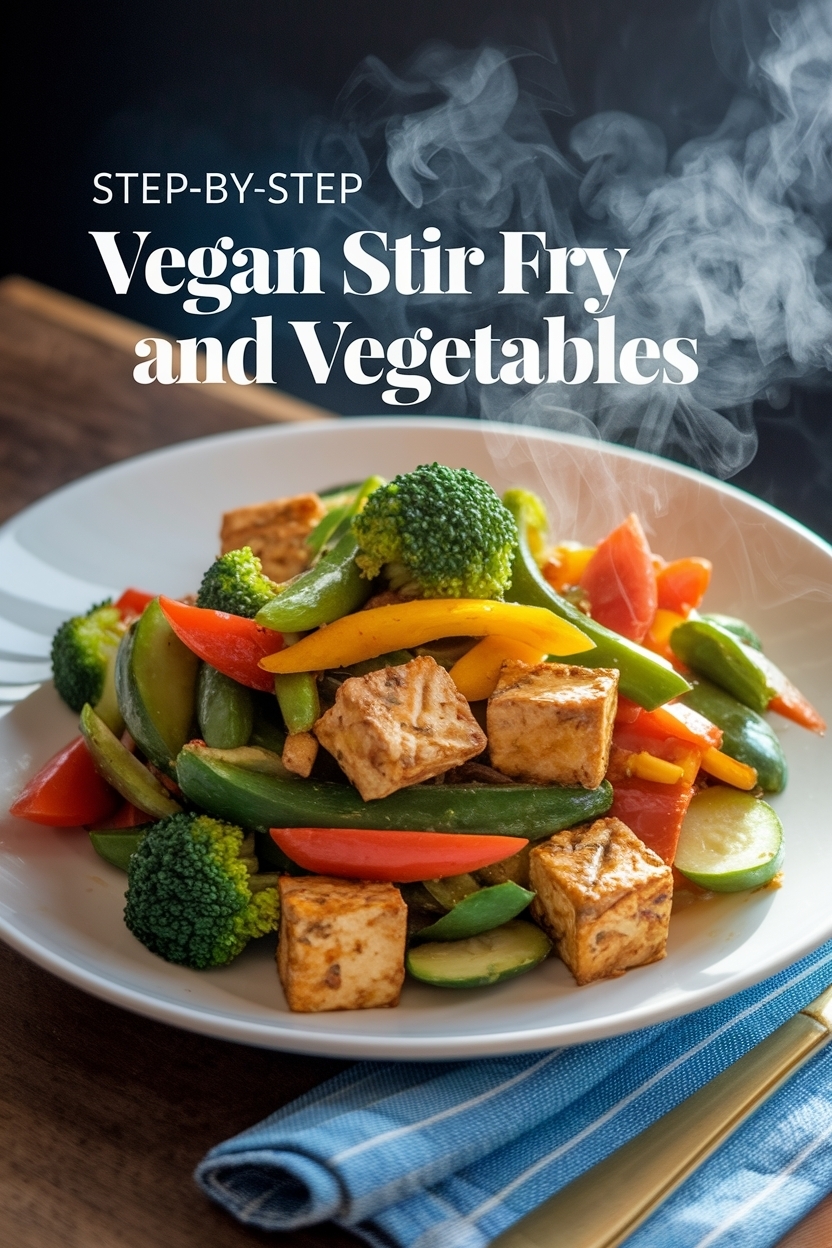 vegan stir fry tofu and vegetables