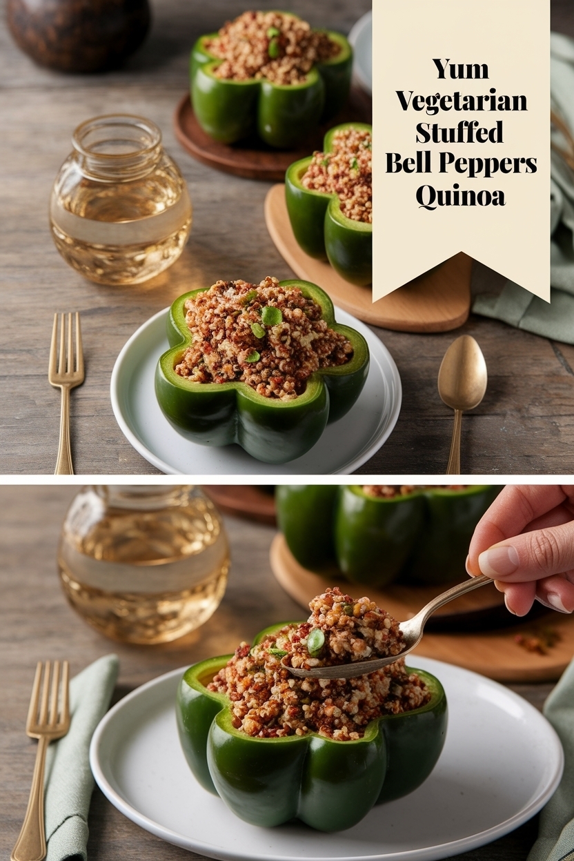 vegetarian stuffed bell peppers quinoa