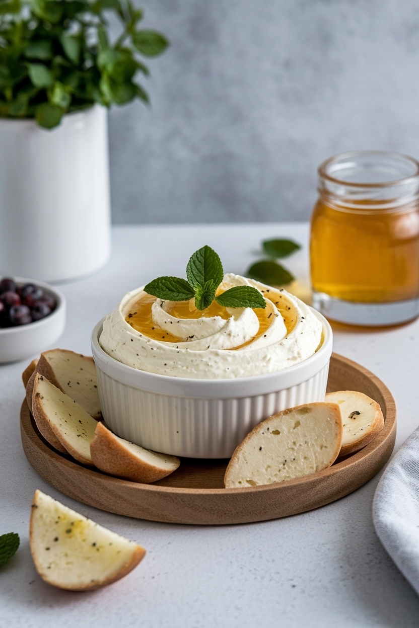 whipped feta dip recipe baked with honey