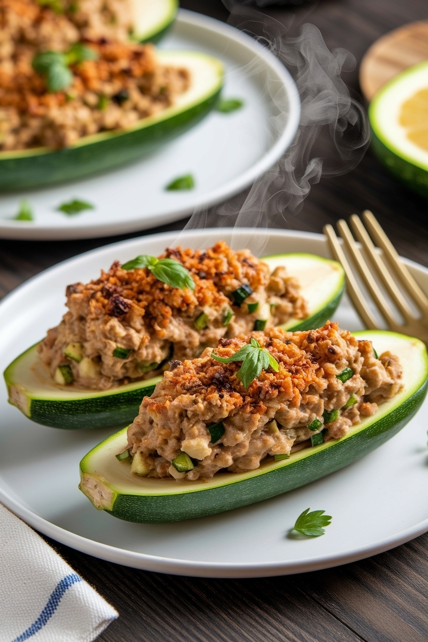 zucchini boats recipe keto stuffed
